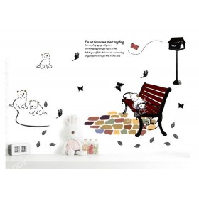 Cats Recieved A Letter Wall Sticker